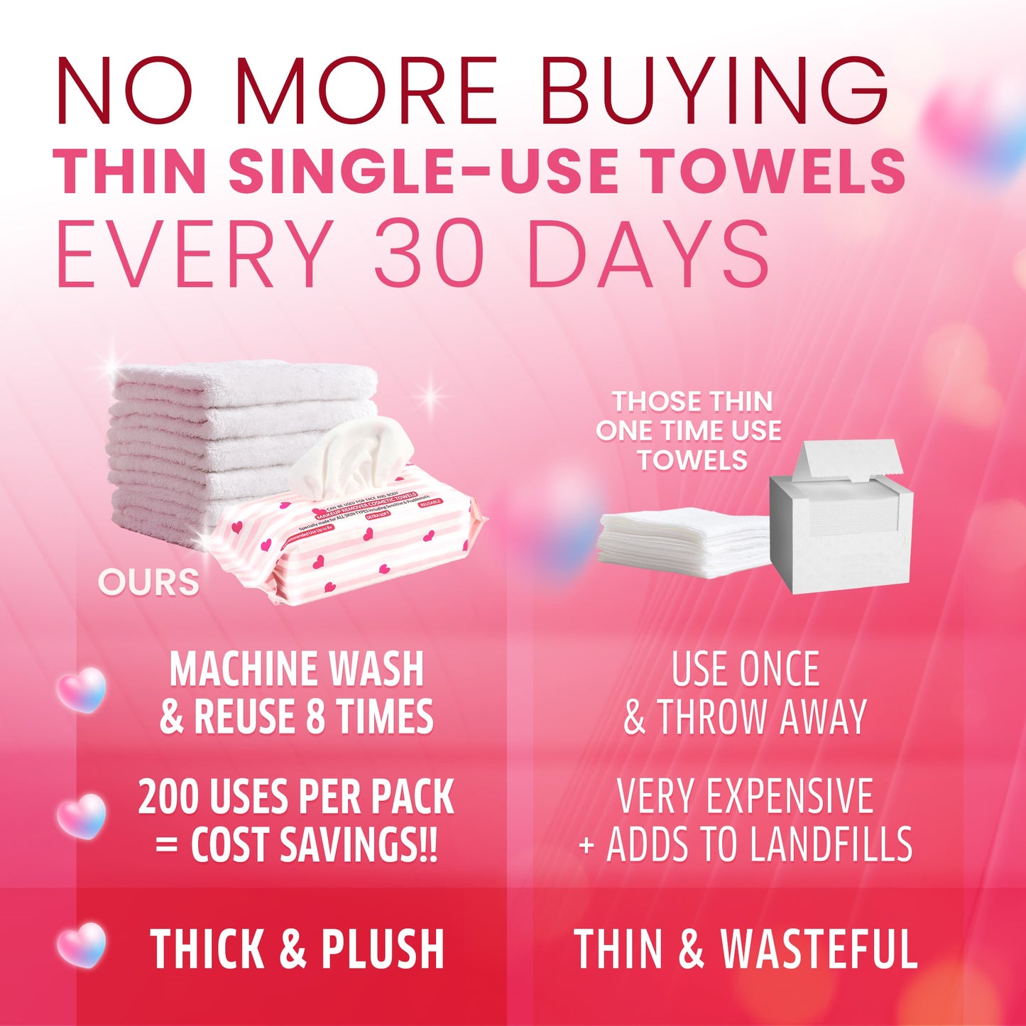 Raine Allure Makeup Remover Cosmetic Towels